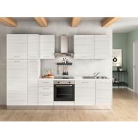 Küchenblock Olimpia m. Geräten Eukalyptus - Eukalyptusholzfarben/Alufarben, LIFESTYLE, Holzwerkstoff/Kunststoff (300cm) - MID.YOU