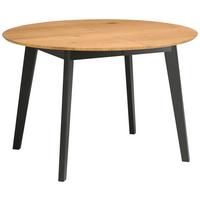 STÓŁ DO JADALNI PABLO AZ - kolor dębowy/czarny, Konventionell, materiał drewnopochodny/drewno (120-200/120/74cm) - MID.YOU