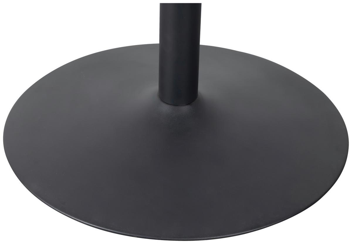 Jedilna Miza Bjorn, Črna, Ø 87cm - črna, Moderno, kovina/leseni material (97/75/97cm)
