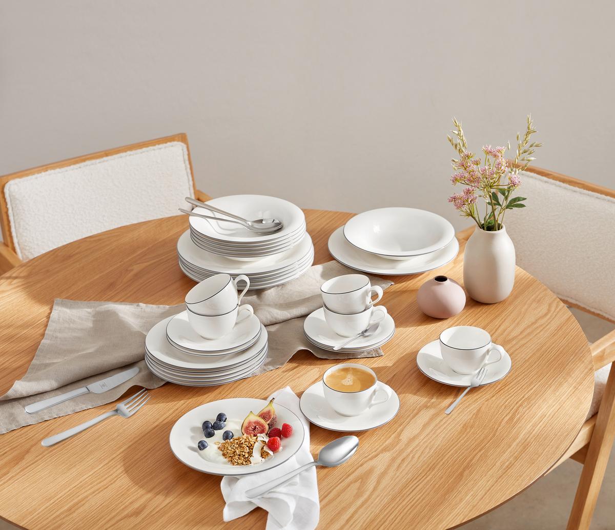 ZASTAWA STOŁOWA 10-1322-7609 VILLEORY&BOCH - biały/szary, Konventionell, ceramika (6,00kg) - Villeroy & Boch
