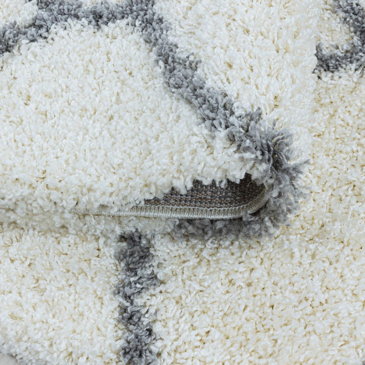 Webteppich Salsa Creme Ø ca. 200cm - Creme, Design, Textil (200cm)