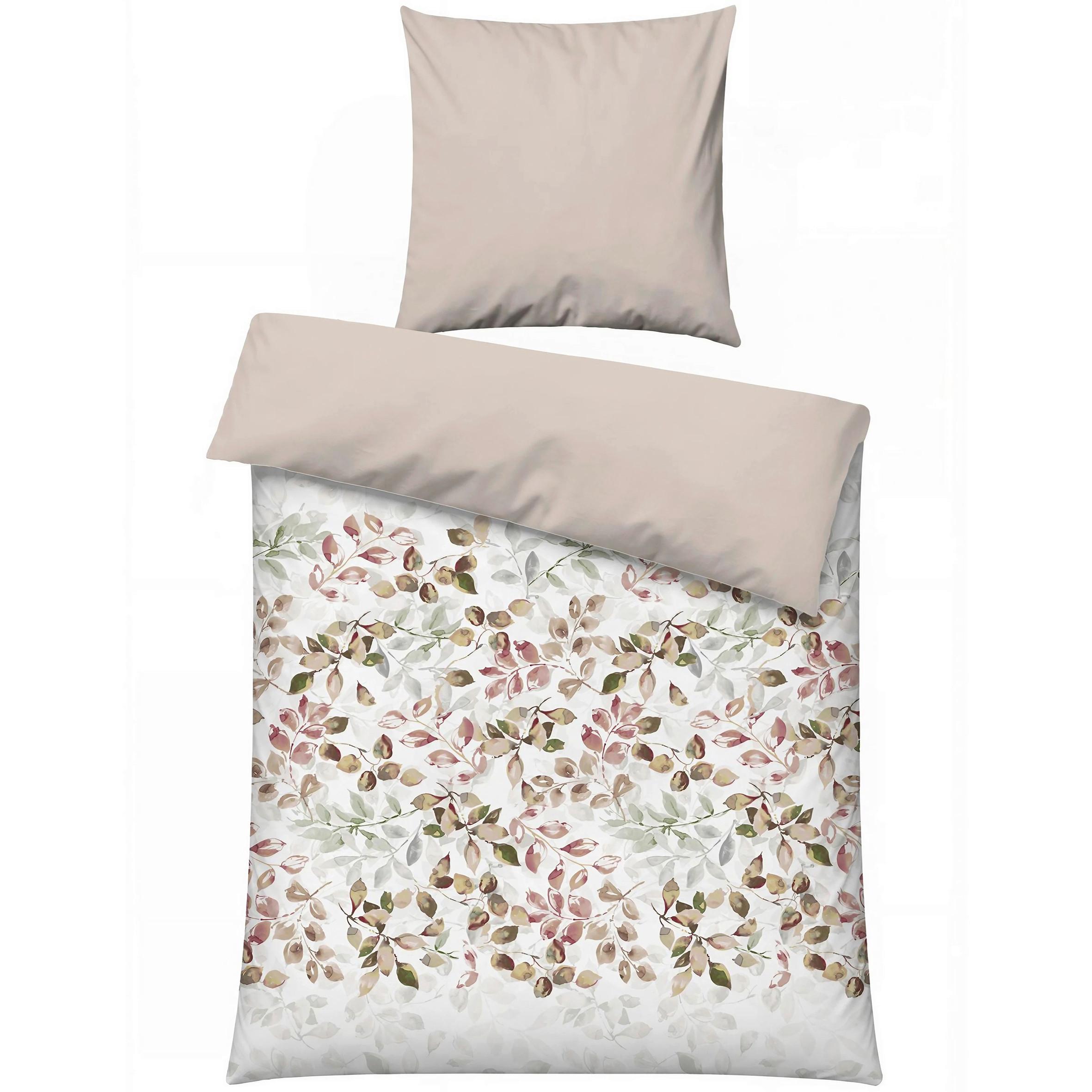 POŚCIEL BRICE - BEIGE - beżowy, Basics, tkanina (155/220cm)