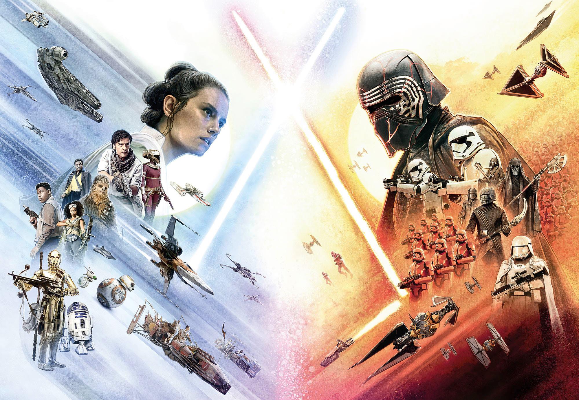 Fototapete Star Wars EP9 Movie Poster ca. 368x254cm - Multicolor, Basics (368/254cm) - Komar