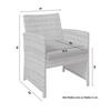 GARTENSET MICHELLE 2 - Klar/Anthrazit, Basics, Glas/Kunststoff (62/107/76cm)