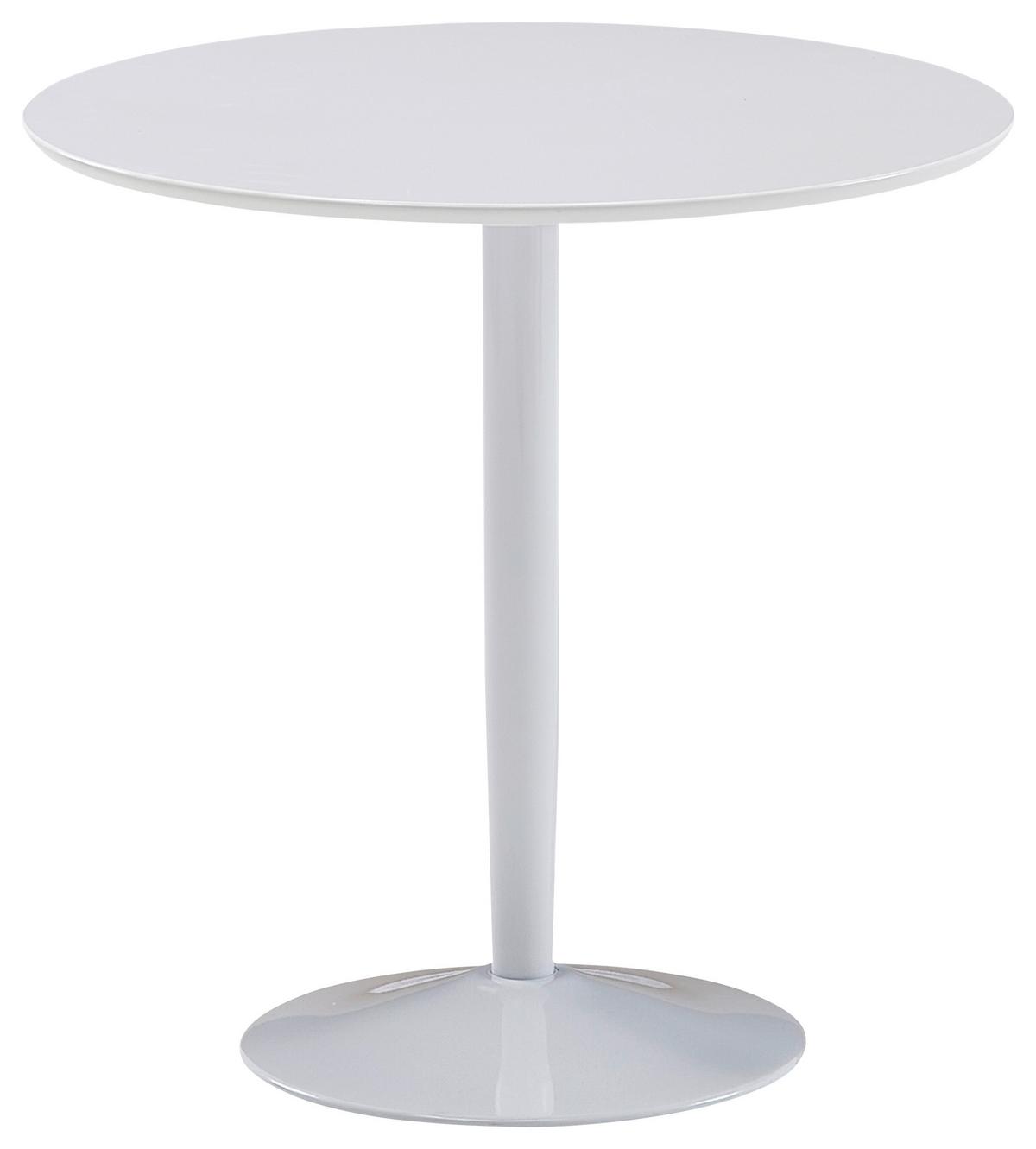 Jedilna Miza Wl6.504 - bela, Moderno, kovina/leseni material (75/74cm) - MID.YOU