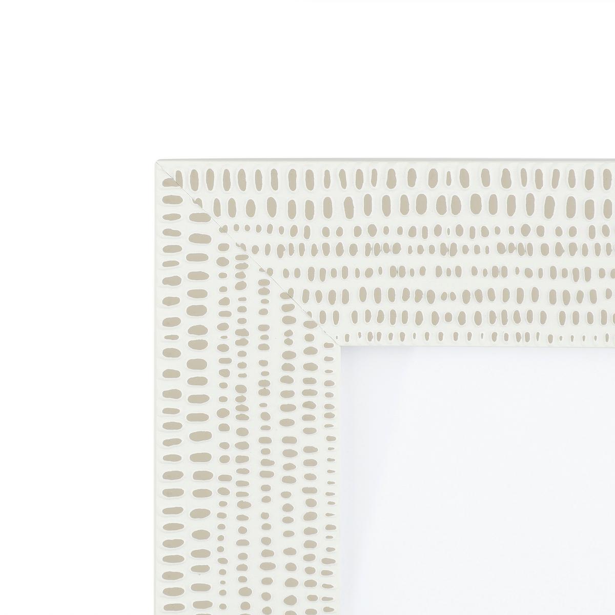 Rahmen Kemayan Creme/Taupe ca. 27x32cm - Taupe/Creme, Trend, Glas/Kunststoff (27/1,5/32cm) - Eglo