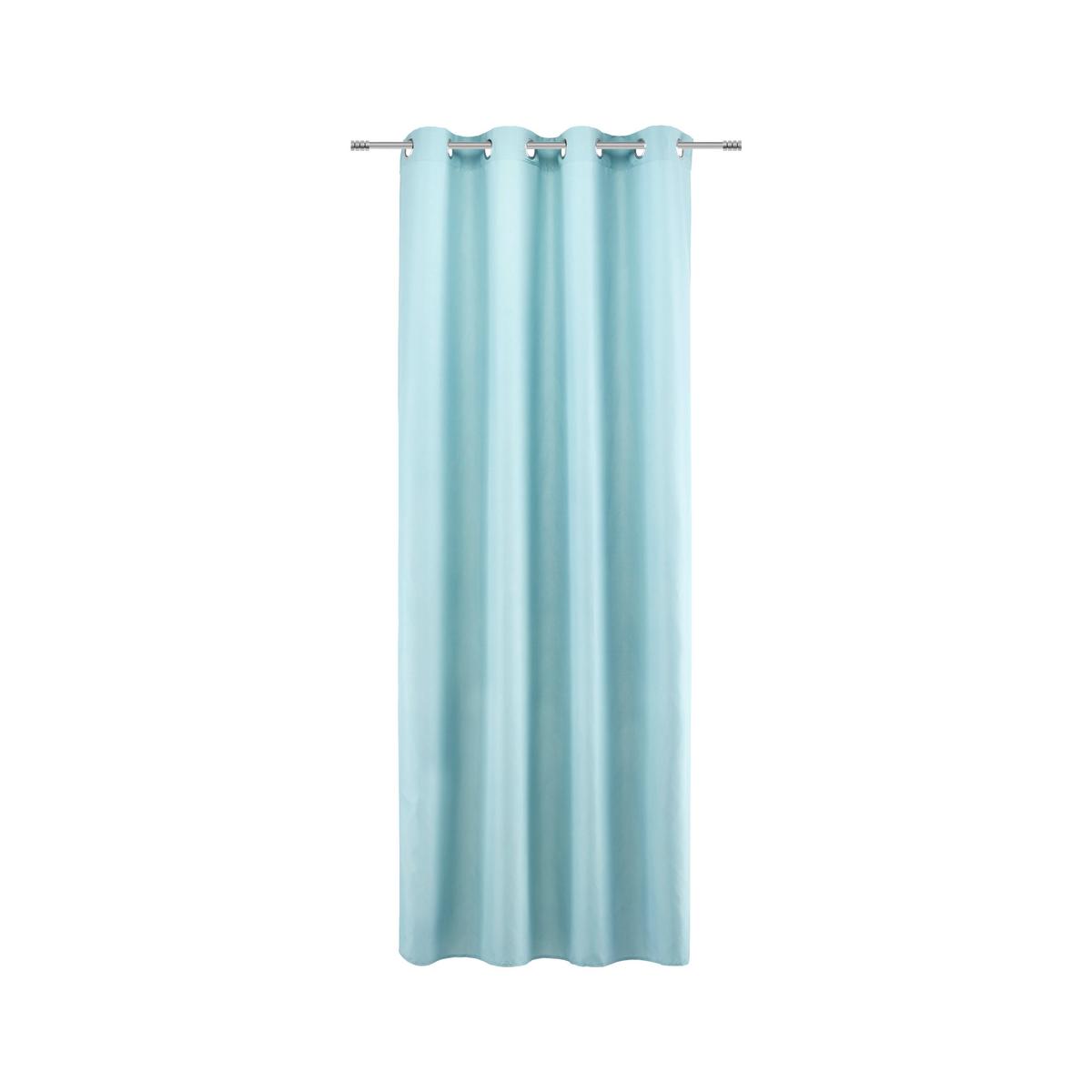 ZASŁONA NA PRZELOTKACH ABBY -JUB-, TYP FIRANA - turkusowy, Konventionell, tkanina (140/235cm) - Modern Living