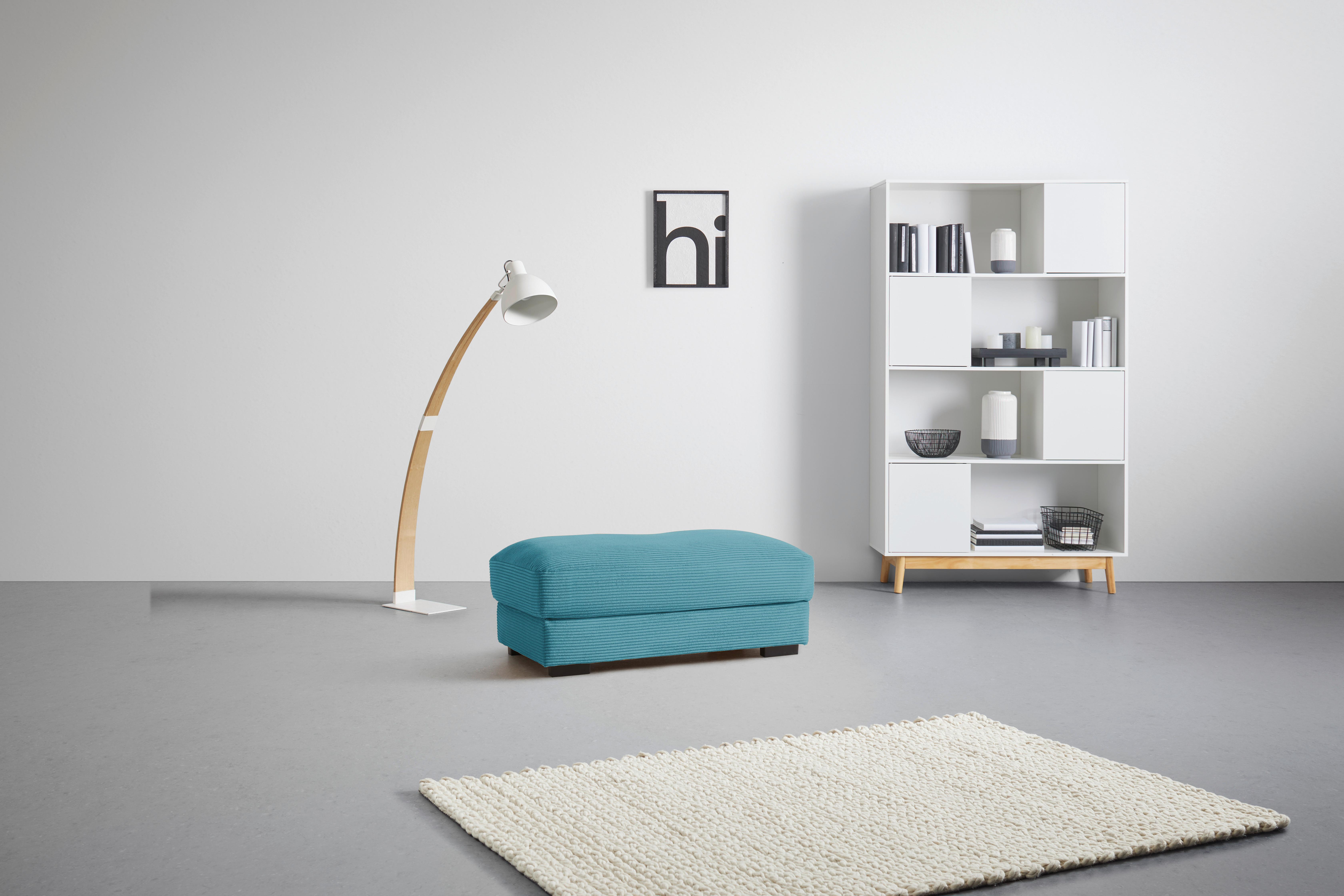 Hocker Pedro Petrol - Petrol, MODERN, Textil (60/46/110cm) - Mömax