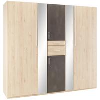 Ormar S Klasičnim Vratima Odessa - boje hrasta/boje aluminija, Konvencionalno, drvni materijal/plastika (225/208/58cm) - Modern Living