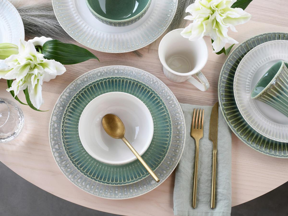 Kombinirani Servis Celadon Mix, 16-Delni - krem barve/biserna, Basics, keramika - Creatable