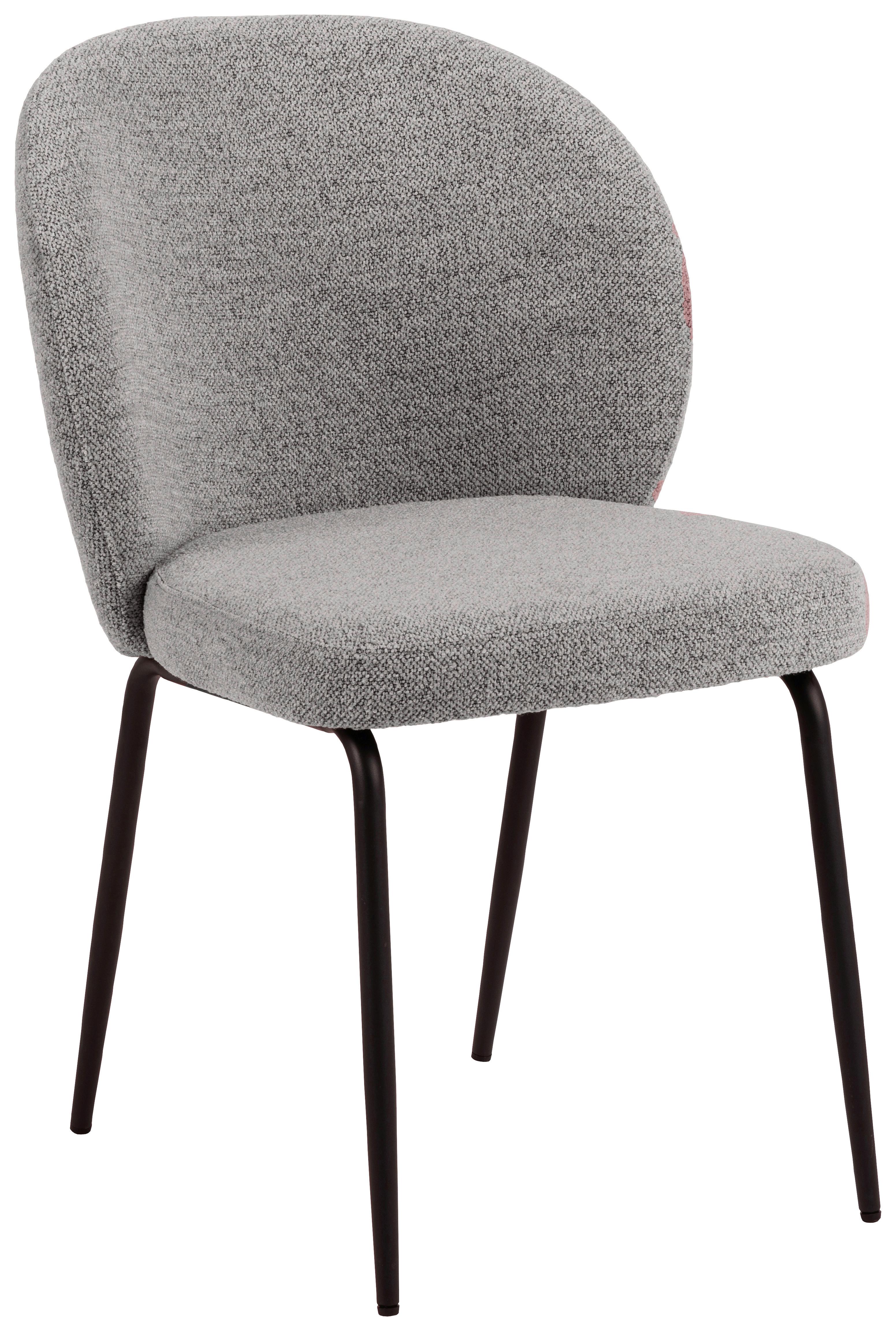 KRZESŁO PATRICIA - czarny/szary, Modern, metal/tkanina (52/82/57,5cm) - MID.YOU