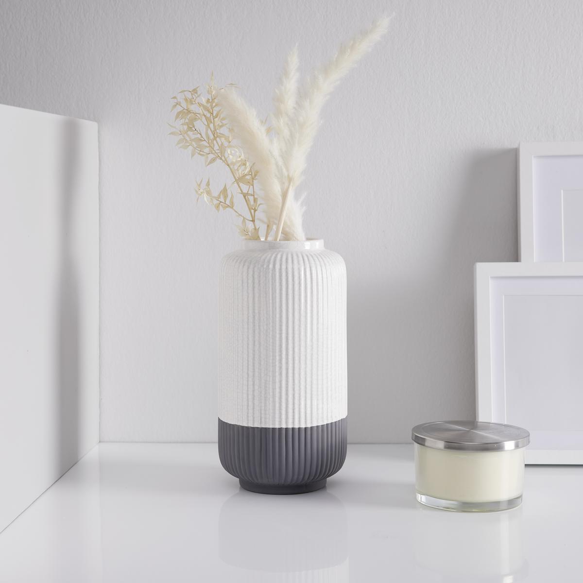 Vaza Rezzo - siva/bela, Moderno, keramika (16/30cm) - Bessagi Home