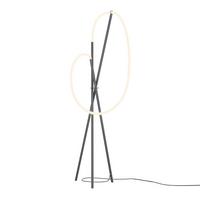 LED-Stehleuchte Crochet Schwarz/Weiß max.36 Watt - Schwarz/Weiß, MODERN, Kunststoff/Metall (45/162/45cm) - MAYTONI