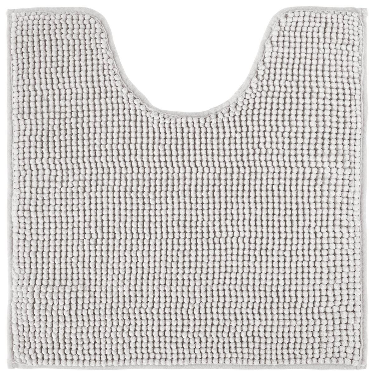 WC-Vorleger Nelly ca. 50x50cm - Silberfarben, Textil (50/50cm) - Modern Living