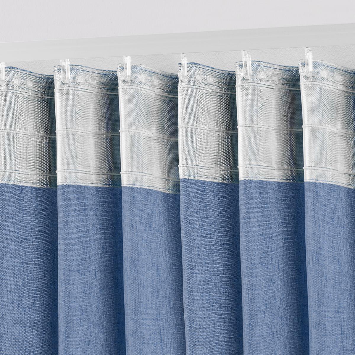 Perdea confecționată Ulrich - albastru, textil (135/245cm) - Modern Living