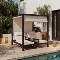Sonneninsel Felipa - Dunkelgrau/Beige, Modern, Kunststoff/Textil - Bessagi Garden