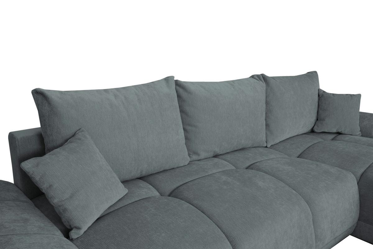 Kutna Garnitura Bonn - siva/crna, Moderno, tekstil/plastika (296/182cm)