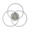 LED-TAKLAMPA ROLAND - silver/nickelfärgad, Modern, metall/plast (47/38,5/8cm) - Mömax