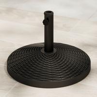 Sonnenschirmständer Igi Schwarz - Schwarz, Basics, Kunststoff/Stein (50/34cm) - Mömax