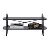 MEDIABÄNK BEND -EXKLUSIV- - svart, Modern, metall/trämaterial (100/44/27cm) - Mömax
