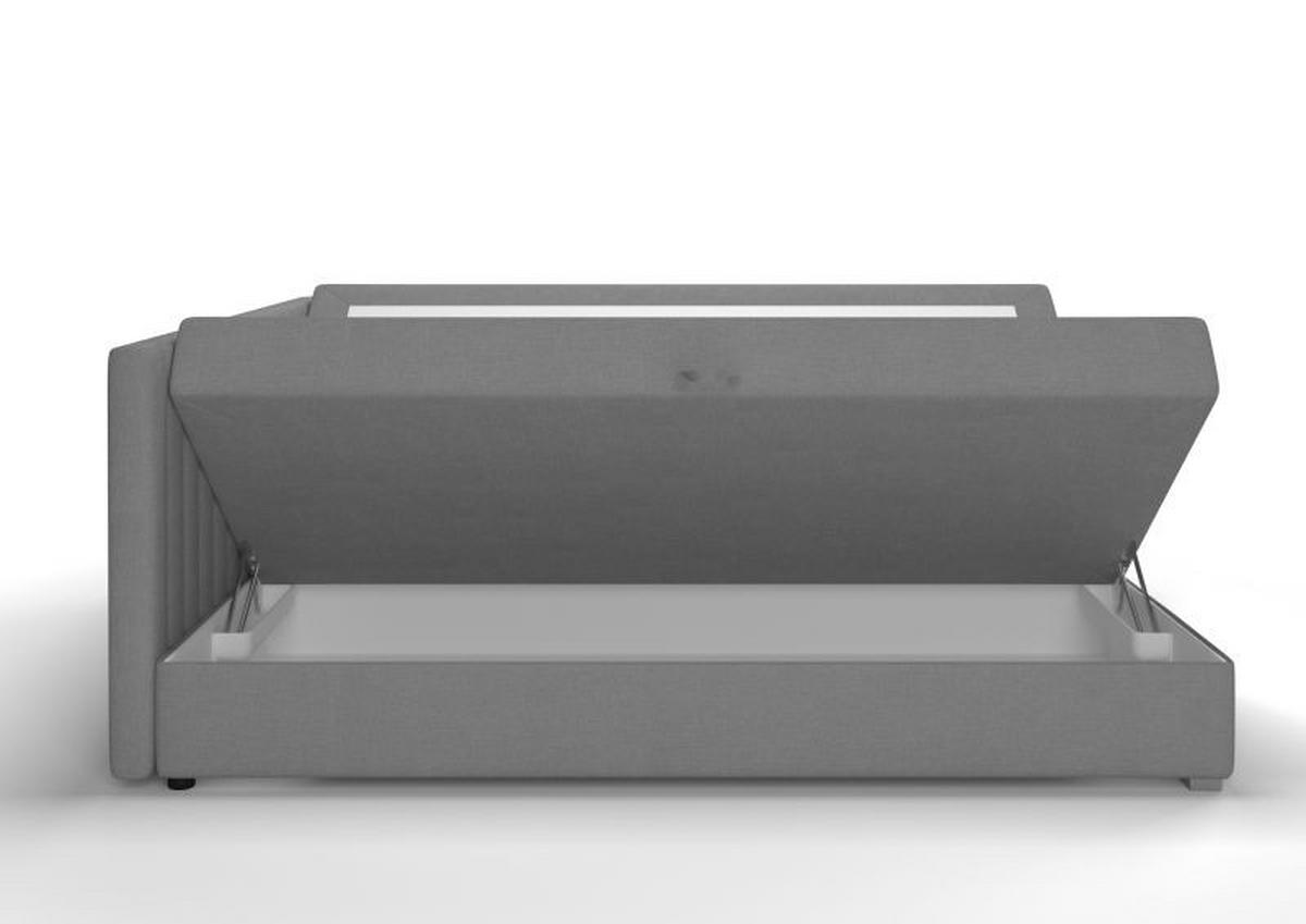 Box Krevet Alora - mint siva, Konvencionalno (120/200cm) - Based