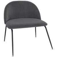 Stol Velvo, Siva - siva/črna, Basics, kovina/tekstil (72/80/65cm) - MID.YOU