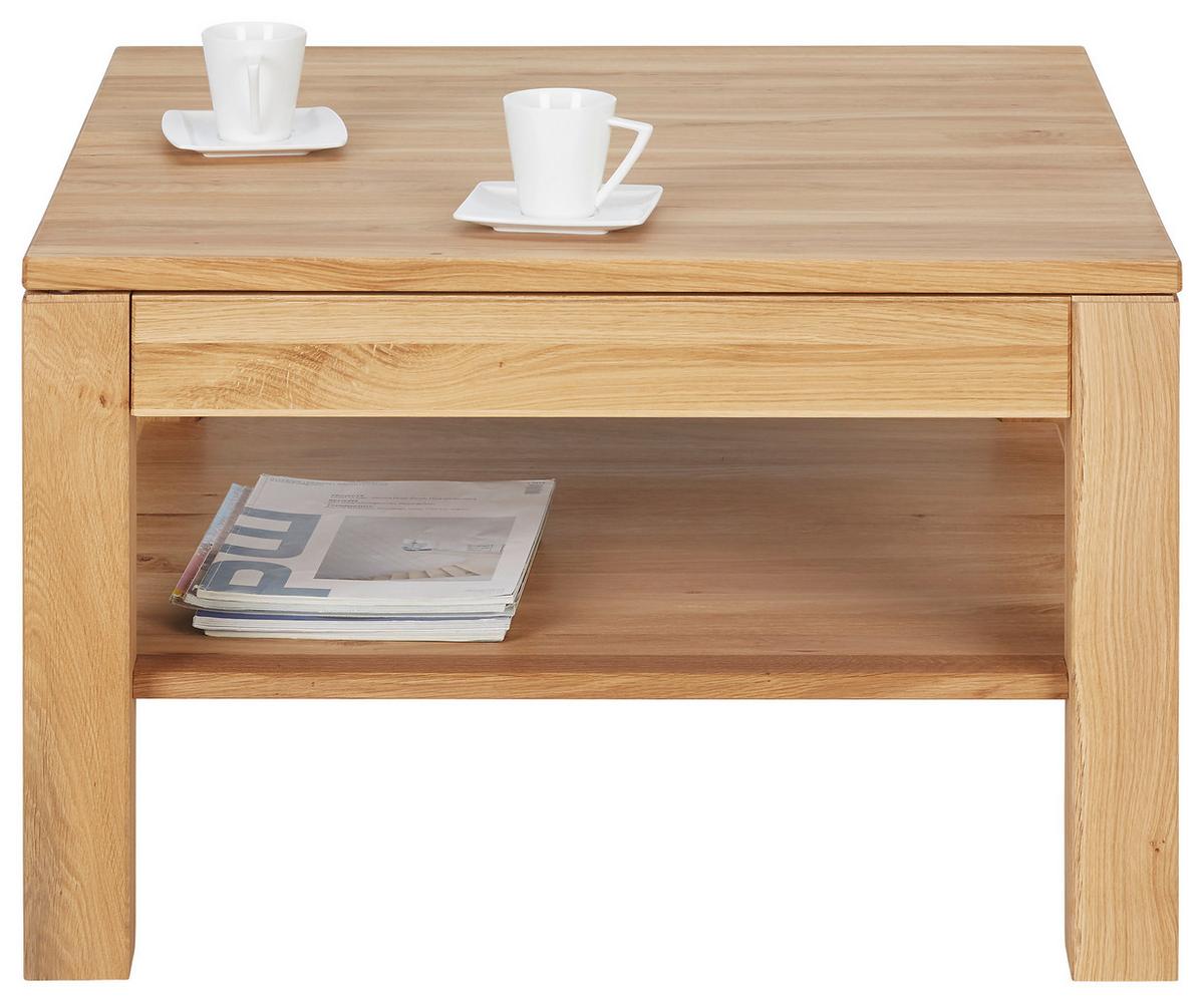 Klubska Mizica V Barvi Hrasta Costa Rica - barve hrasta, Konvencionalno, les (75/75/47cm) - Modern Living