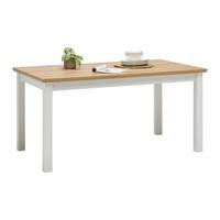 Esstisch Korsika Eichefarben/Weiß - Eichefarben/Weiß, ROMANTIK / LANDHAUS, Holzwerkstoff (160/76/90cm) - Mömax