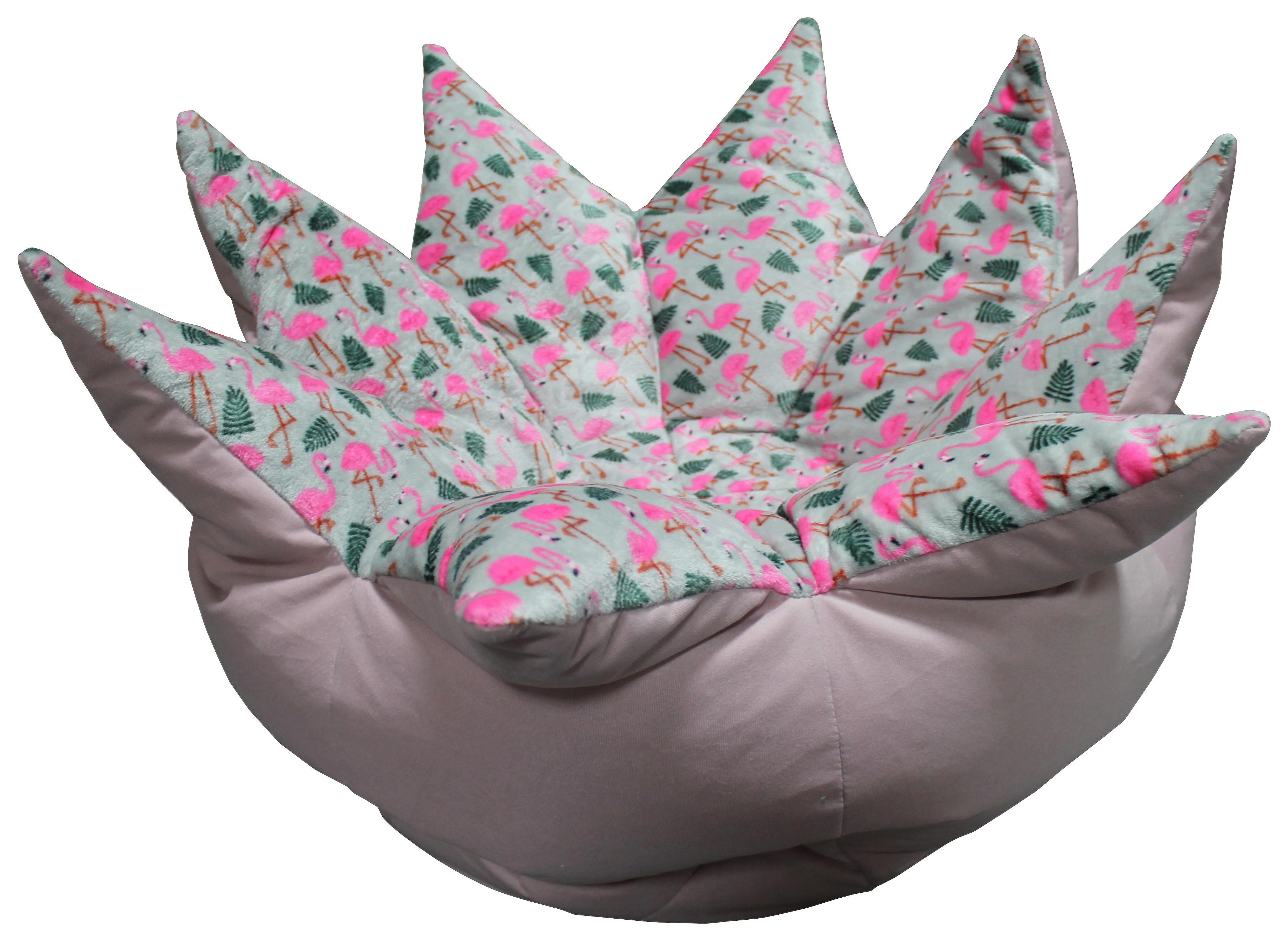 Gyerekfotel Flaming-Tulip - pink/rózsaszín, textil (85/60cm) - Mömax