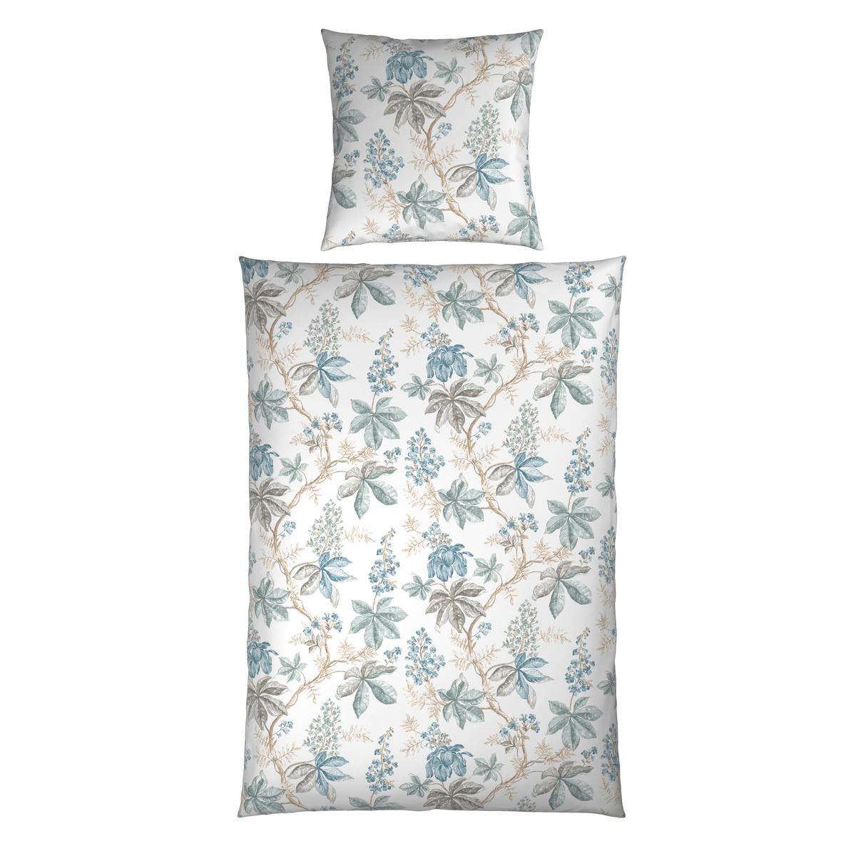 Bettwäsche Franky Wende Blau/Grau/Weiß ca. 135x200cm - Blau/Weiß, ROMANTIK / LANDHAUS, Textil (135/200cm) - Mömax