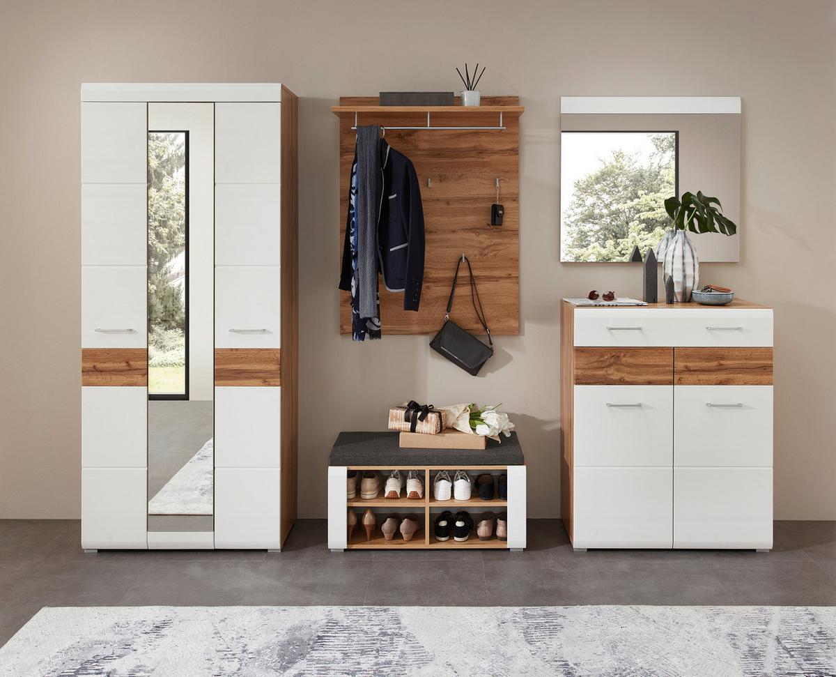 Garderobenpaneel in Eichefarben - Eichefarben/Eiche Wotan, Konventionell, Holzwerkstoff (84/112/30cm) - Mömax