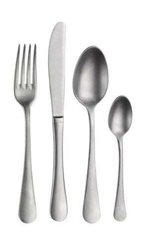 Jedilni Pribor Stresa, 24-Delni - barve nerjavečega jekla, Basics, kovina (25,5/7/5,3cm) - Pintinox