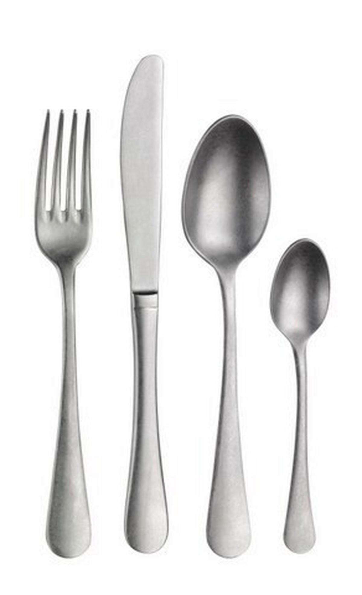 Jedilni Pribor Stresa, 24-Delni - barve nerjavečega jekla, Basics, kovina (25,5/7/5,3cm) - Pintinox