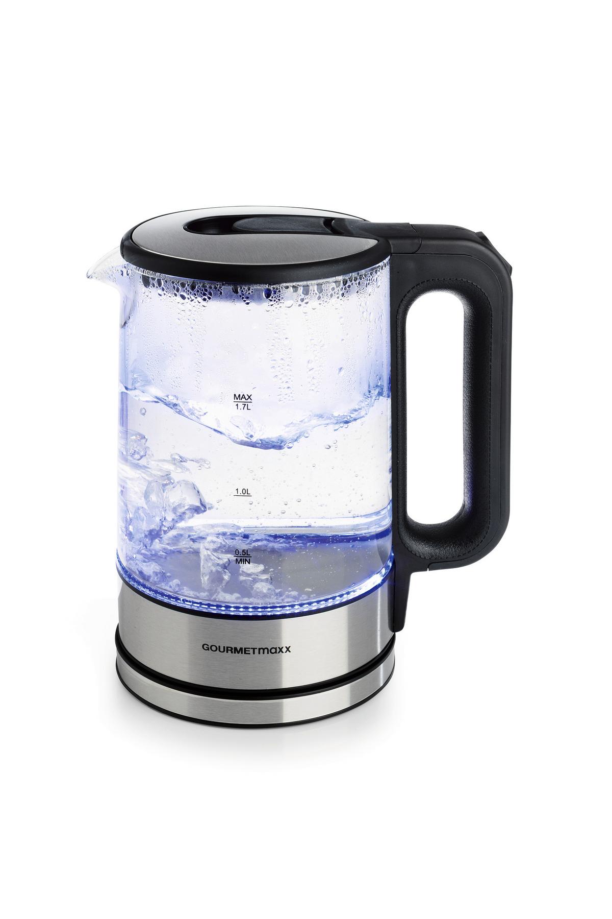 CZAJNIK ELEKTRYCZNY 12053 - kolor stalowy/czarny, Basics, tworzywo sztuczne/metal (21/15/24cm)