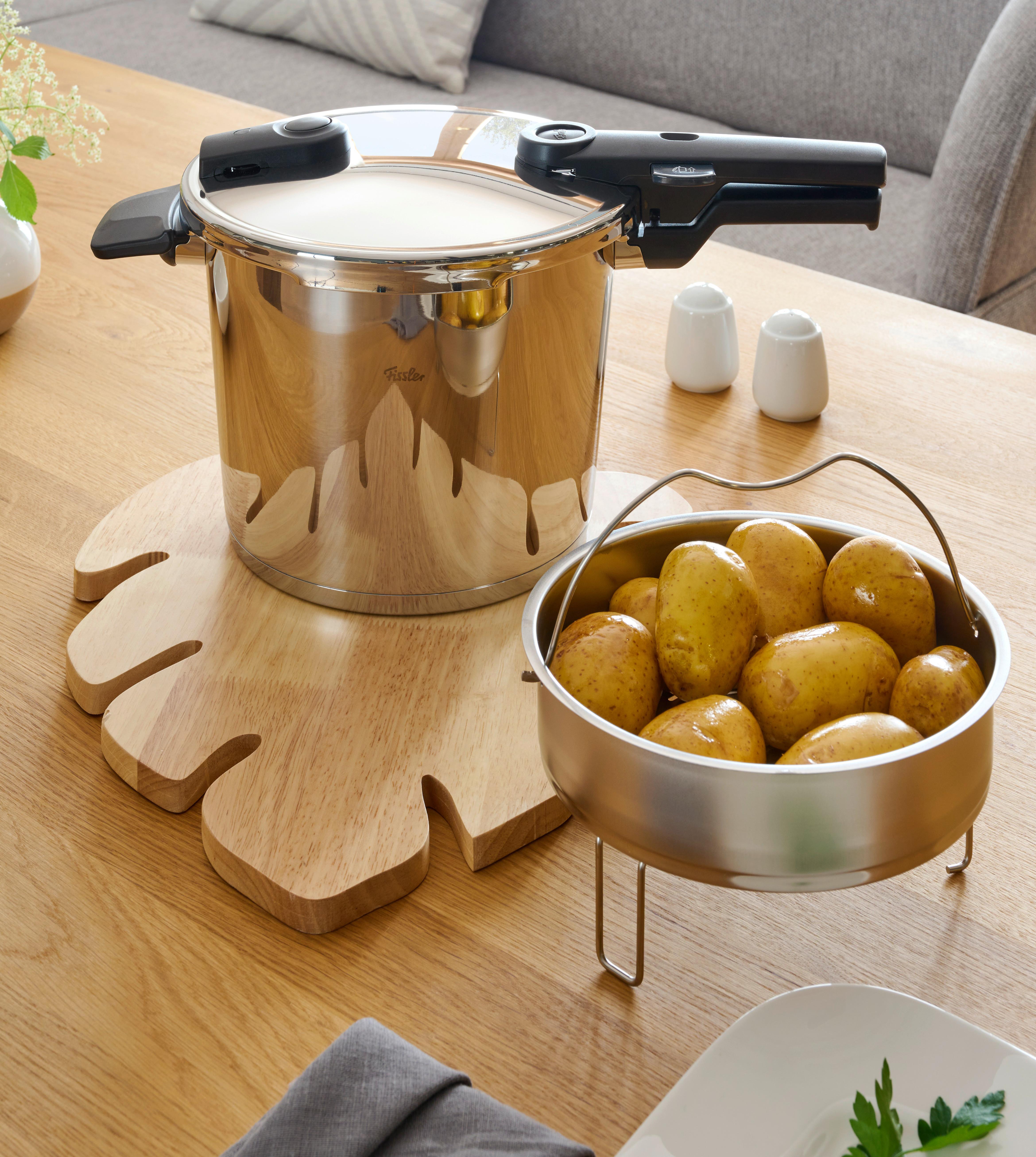 SZYBKOWAR 600-410-06-070/0 FISSLER - kolor srebrny, Basics, metal (22cm) - Fissler