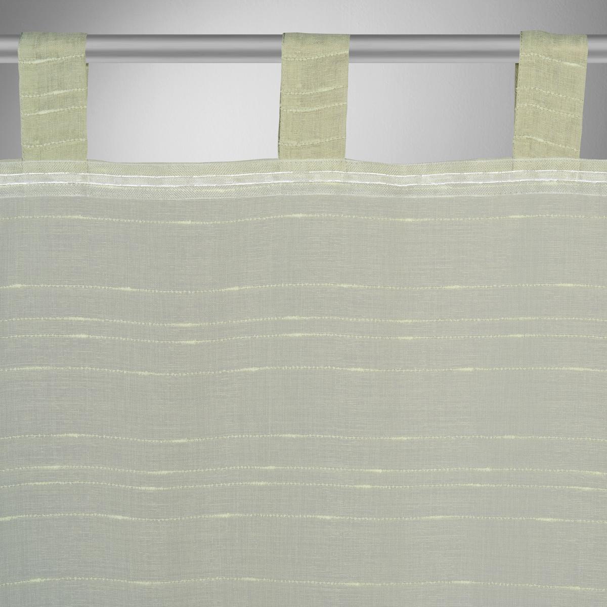 Zavjesa S Omčama Ida - zelena, Konvencionalno, tekstil (135/245cm) - Based