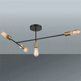 Deckenleuchte Lys max. 40 Watt - Schwarz, LIFESTYLE, Metall - Modern Living Deckenleuchte Lys max. 40 Watt - Schwarz, LIFESTYLE, Metall - Modern Living