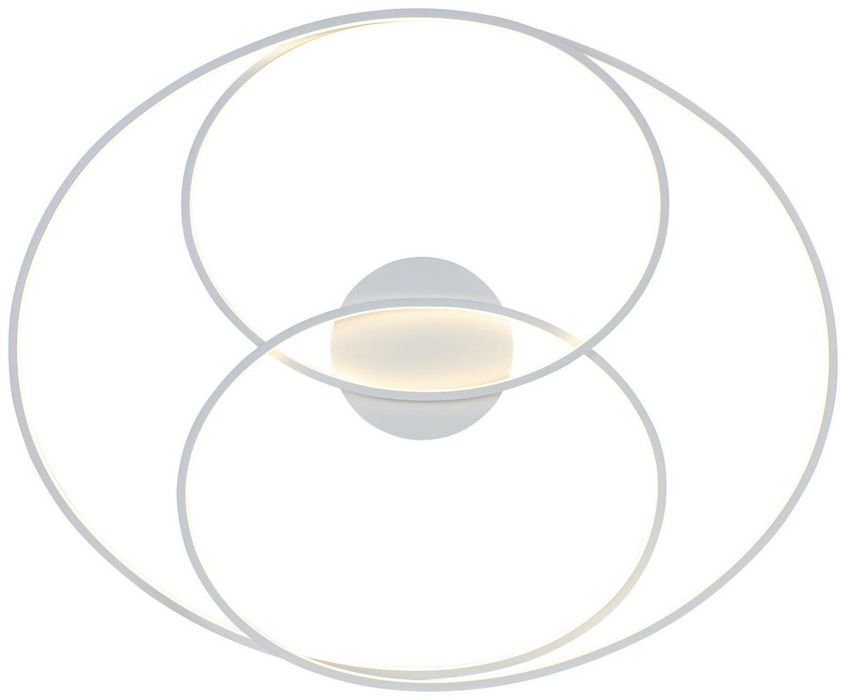 LED-Deckenleuchte Wilma Weiß max. 43 Watt - Weiß, MODERN, Kunststoff/Metall (65/80/15,5cm) - Mömax