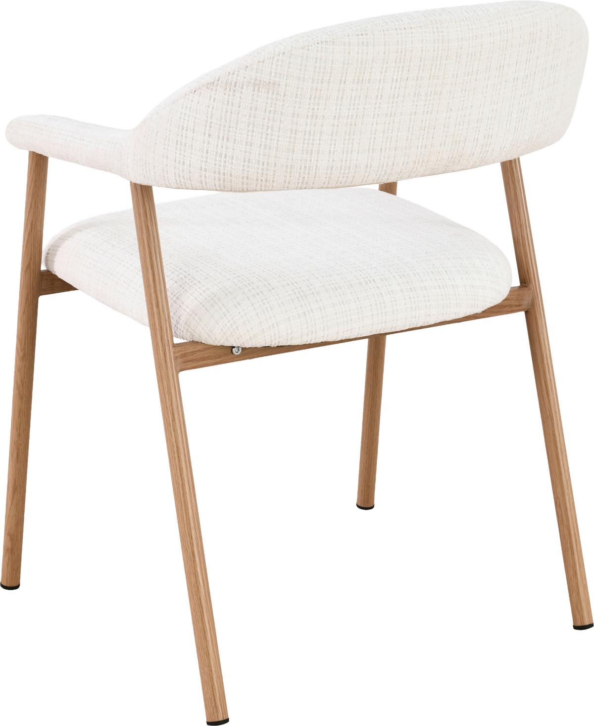Armlehnstuhl Silke Eichefarben/Beige - Eichefarben/Beige, MODERN, Holz/Textil (57/78/60cm) - Mömax