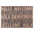 Fußmatte International Welcome - Kupferfarben, MODERN, Kunststoff (40/60cm) - MÖMAX modern living