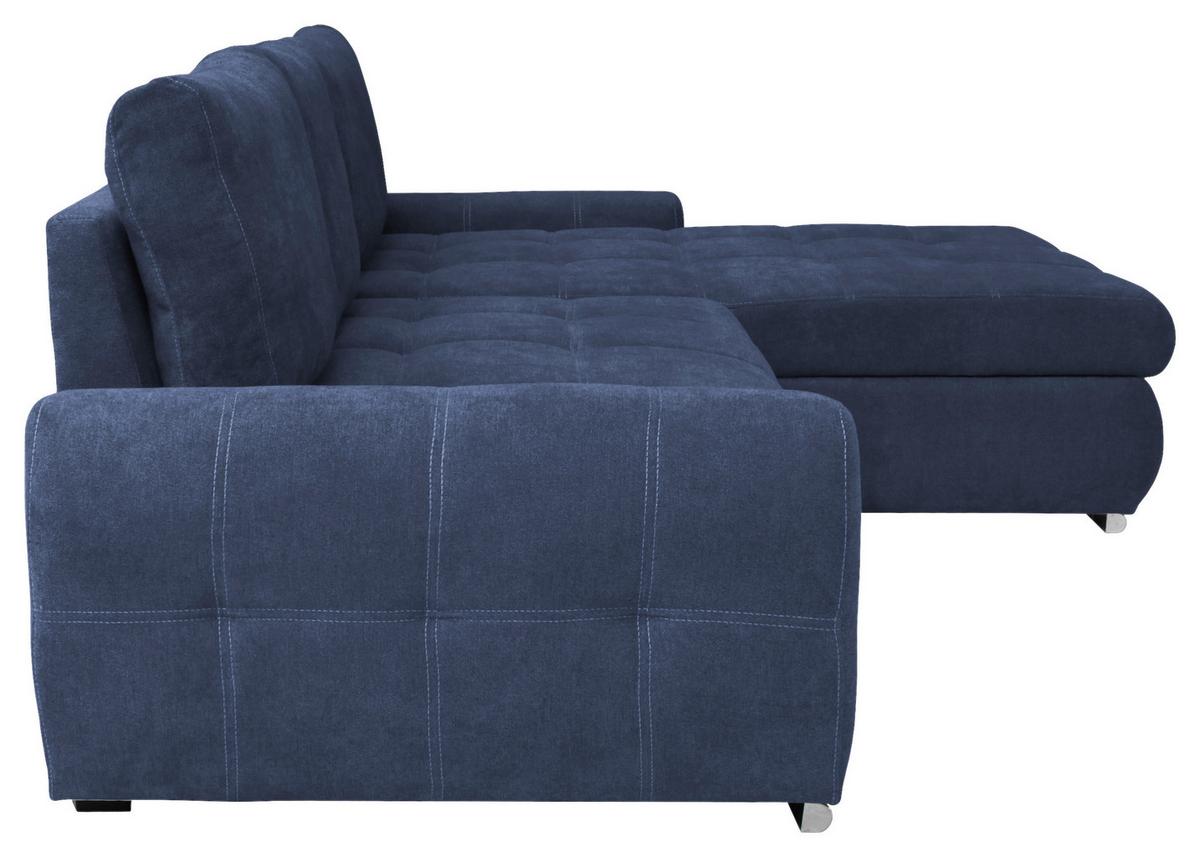 Kutna Garnitura Solar - bijela/tamno plava, Design, tekstil/plastika (277/175cm) - Modern Living