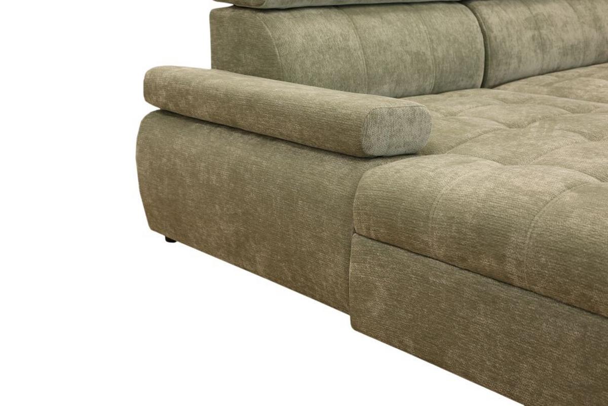 Kutna Garnitura Vegas - zelena/crna, Design, drvo/tekstil (173/294cm) - Modern Living