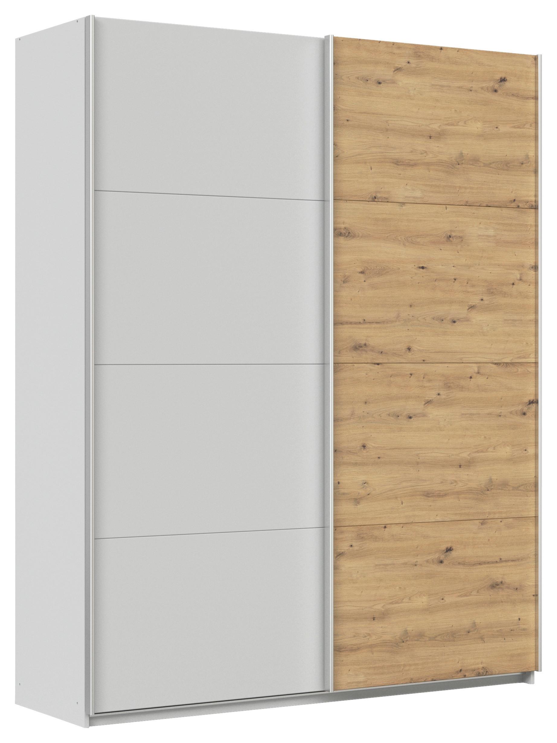 Ormar S Kliznim Vratima Feldkirch - hrast Artisan/svijetlo siva, Moderno, drvni materijal/metal (181/229/62cm) - Modern Living