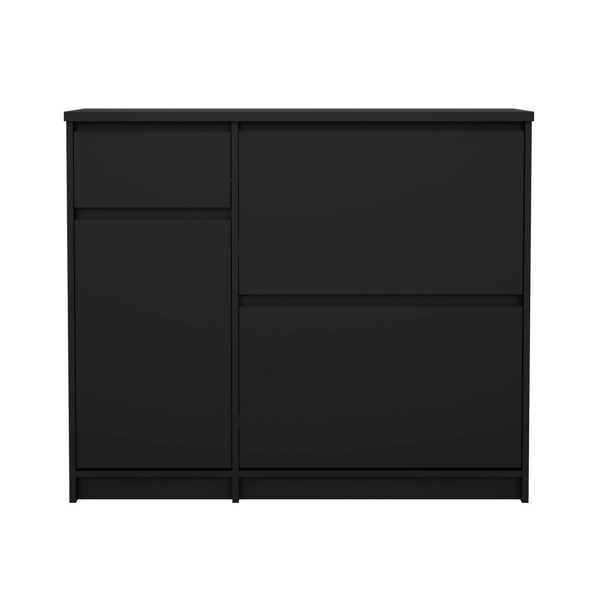 Omara Za Čevlje Naia, Črna Mat - črna, Design, leseni material (108,9/92,9/31,5cm) - Livetastic