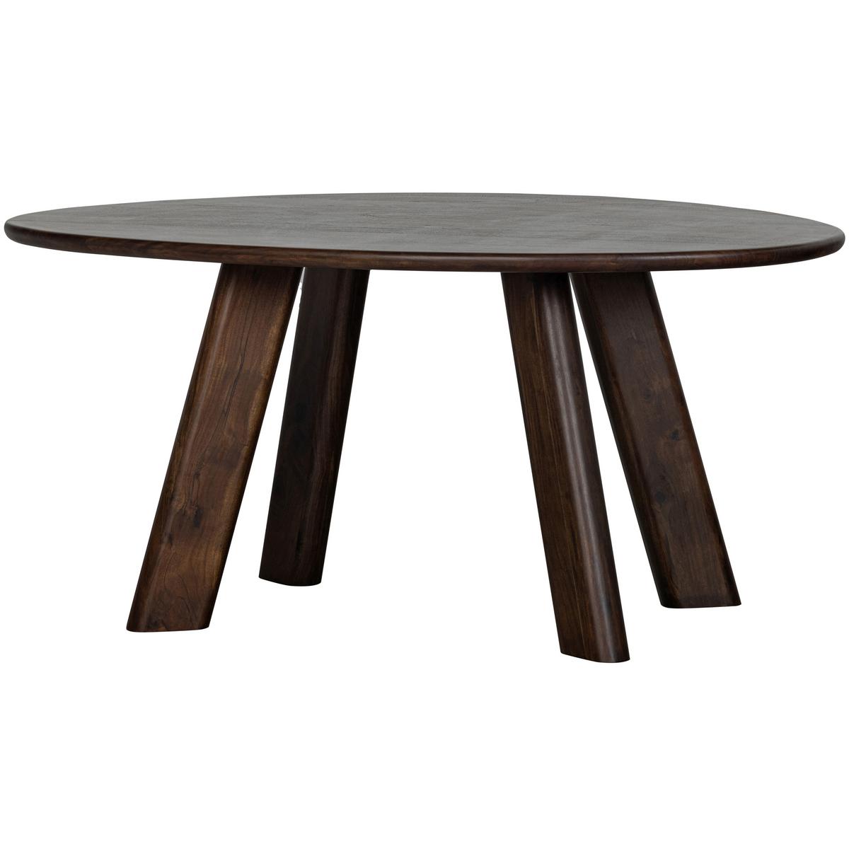 Esstisch Roundly Holz - Walnussfarben, MODERN, Holz (160/110/76cm) - Livetastic