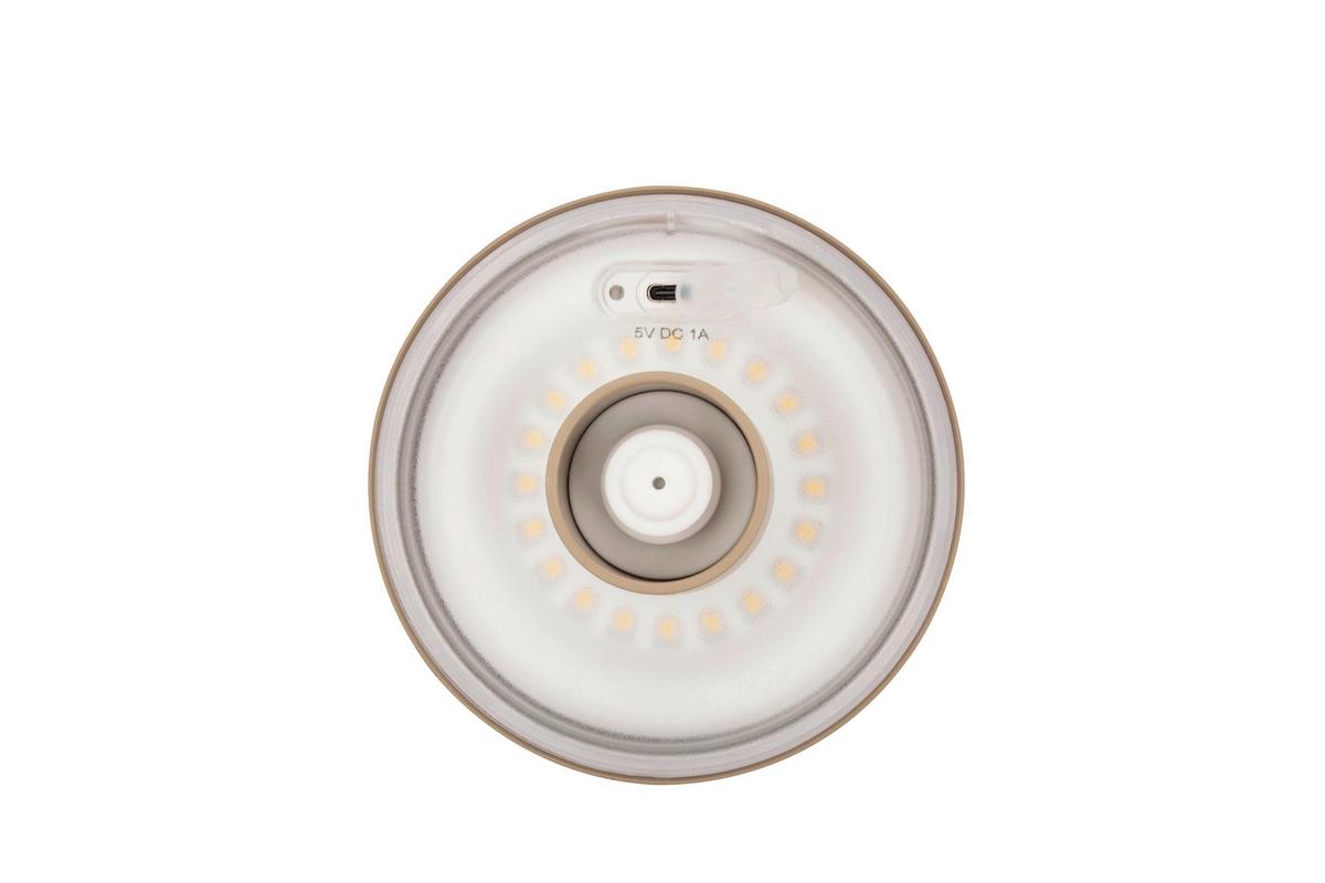 LAMPA STOŁOWA Z AKUMULATOREM BOTTLE *SBN* - kolor piaskowy, Konventionell, metal (11/12,2cm) - Novel