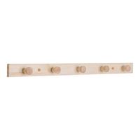 Hakenleiste Echtholz - Naturfarben, Basics, Holz (70/5/1,5cm) - MID.YOU