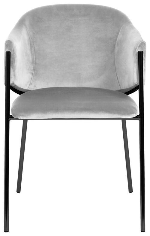 KRZESŁO Z PODŁOKIETNIKAMI KRONOS -TREND- - jasnoszary/czarny, Trend, metal/tkanina (53/77/60cm) - Livetastic