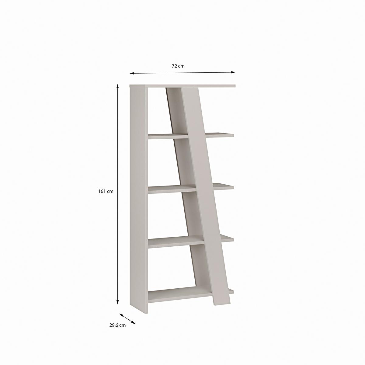 Polica Natta - boje pijeska, Moderno, drvni materijal (72/161/29,6cm) - Modern Living