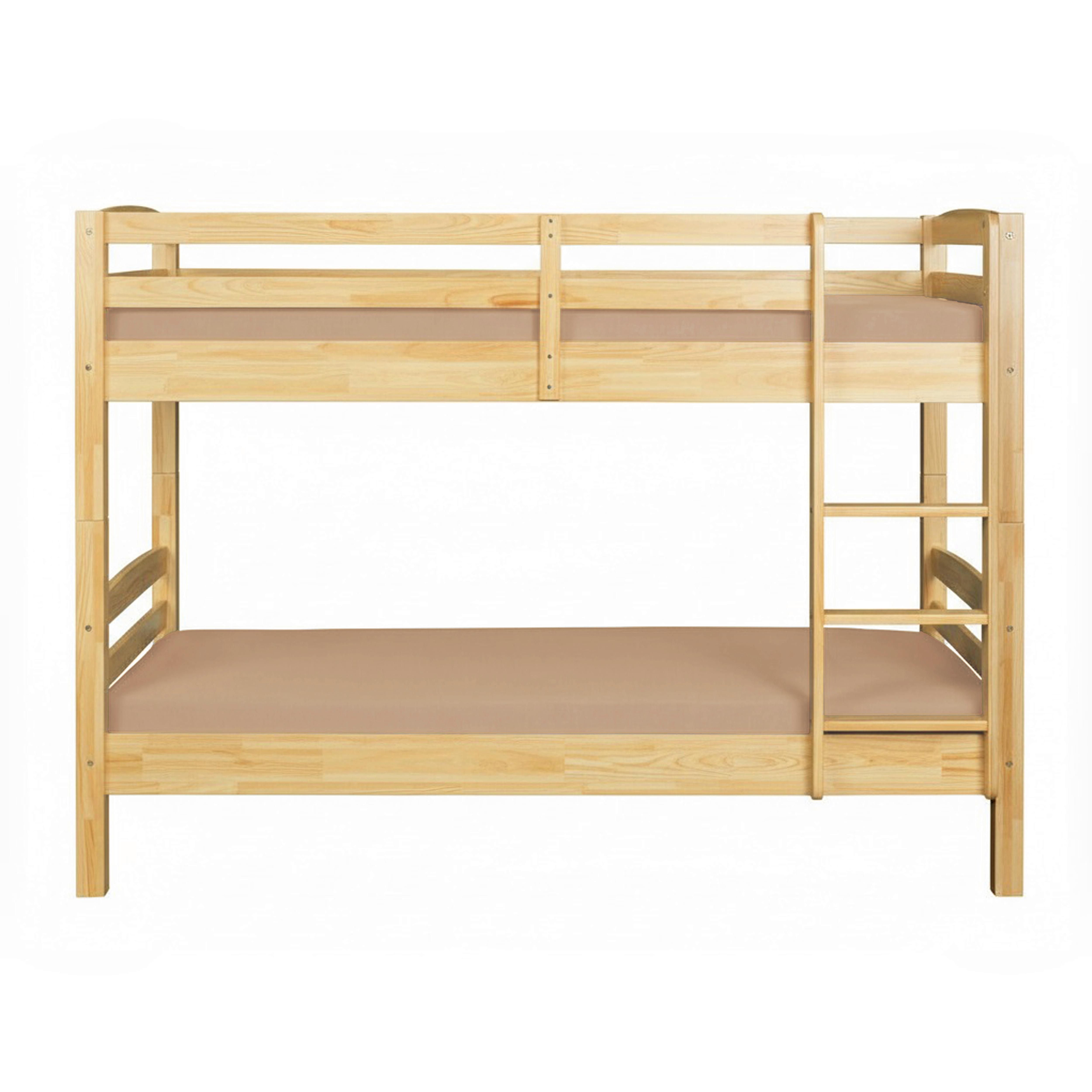 Krevet Na Kat Annika - prirodne boje, Moderno, drvo (90/200cm)